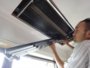 天井埋込カセット形エアコンクリーニング,日立,分解洗浄10