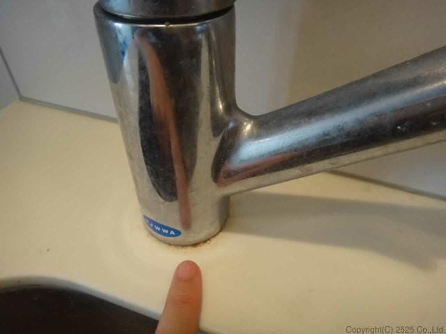 キッチンクリーニング水栓根本