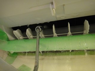 AY-W50SEのエアコンクリーニング高圧洗浄